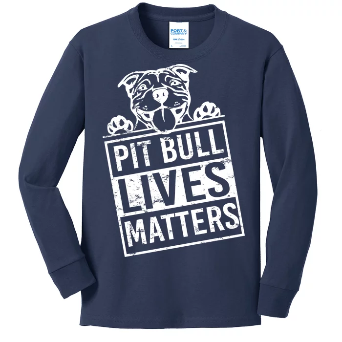 Pit Bull Lives Matters Kids Long Sleeve Shirt