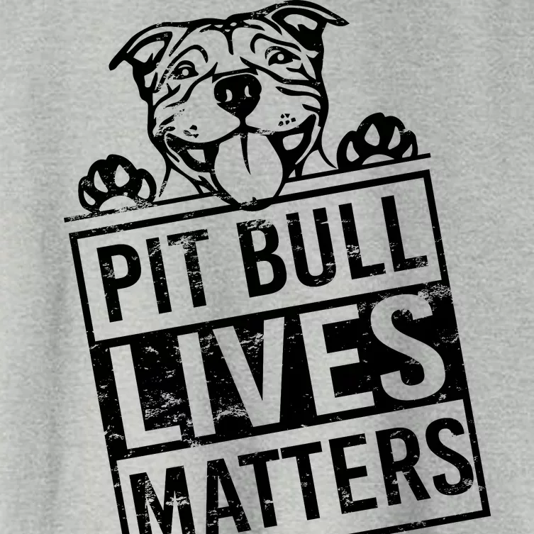 Pit Bull Lives Matters Women's Crop Top Tee