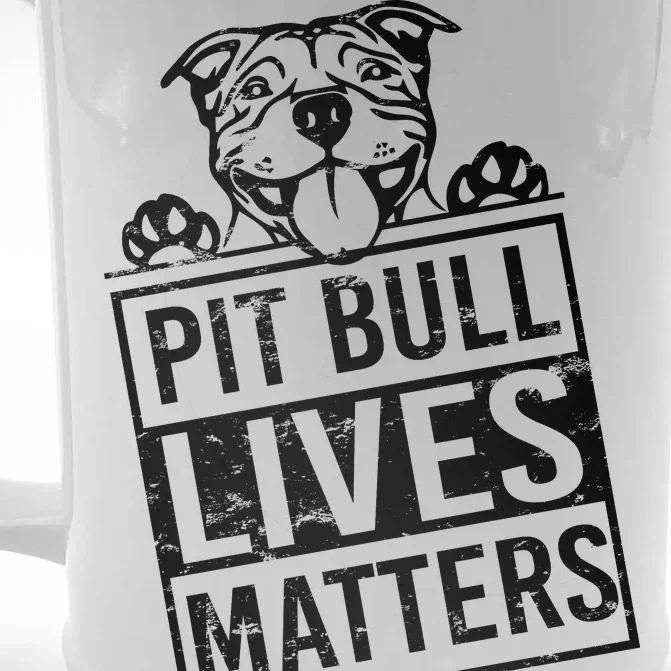 Pit Bull Lives Matters Front & Back Beer Stein