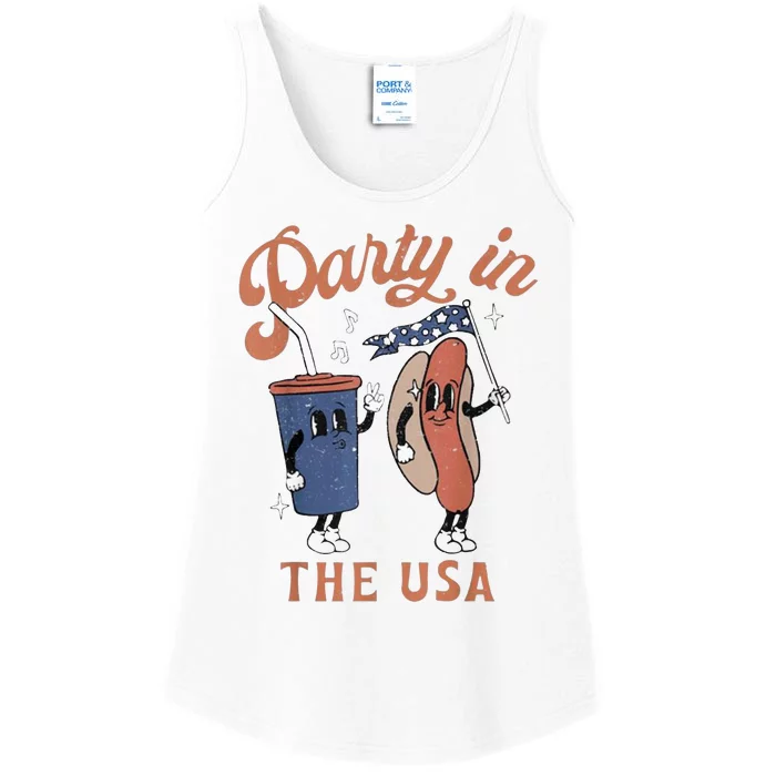 Party In The Usa Ladies Essential Tank