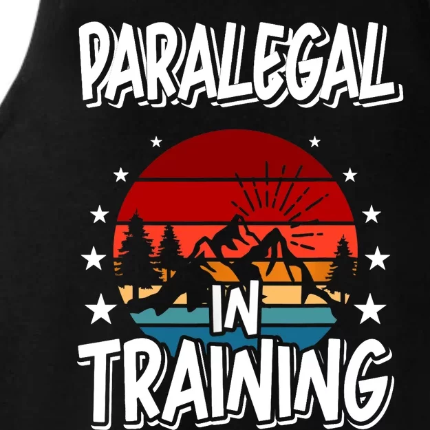 Paralegal In Training Future Paralegal Ladies Tri-Blend Wicking Tank