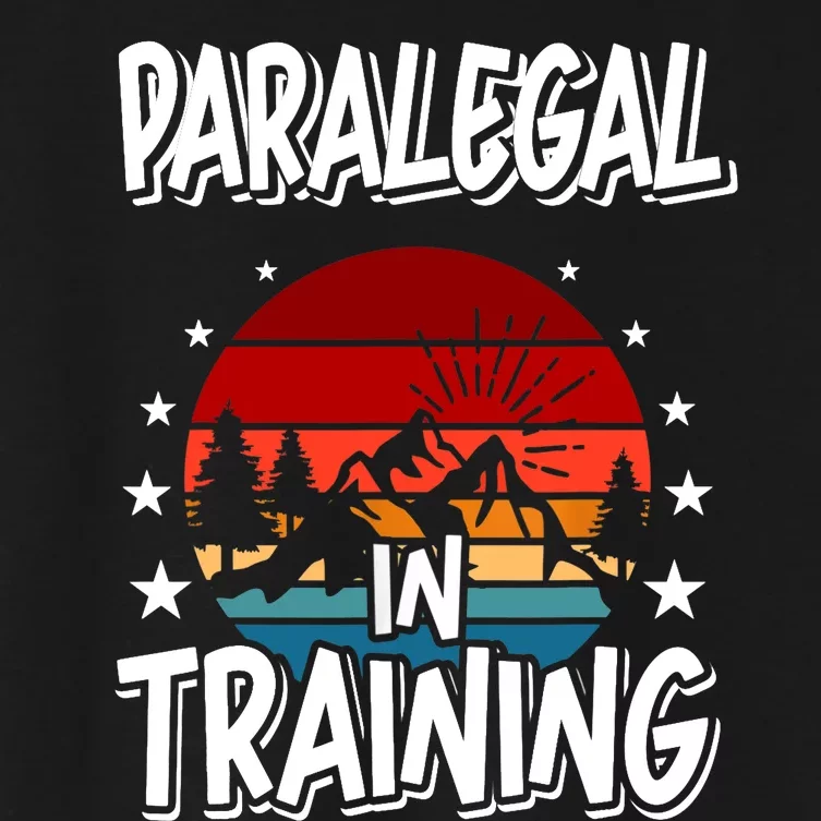 Paralegal In Training Future Paralegal Women's Crop Top Tee