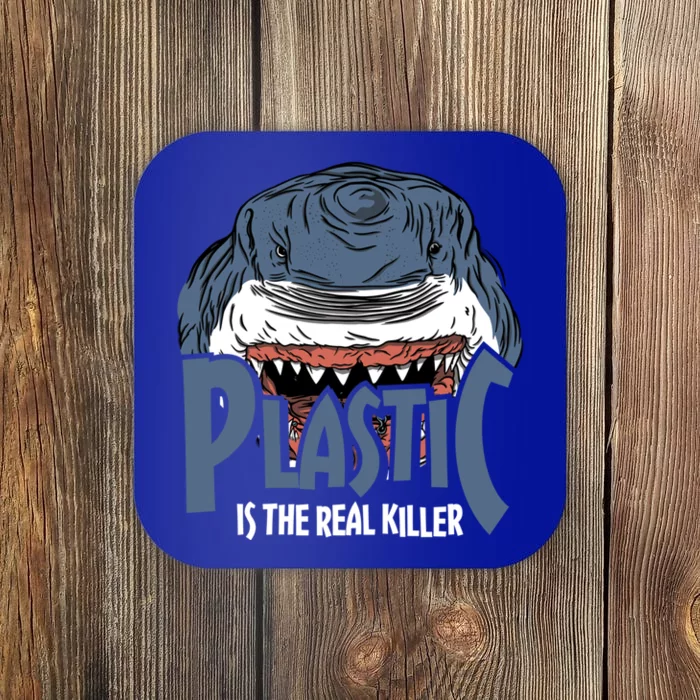 Plastic Is The Real Killer Marine Biologist Cute Gift Coaster