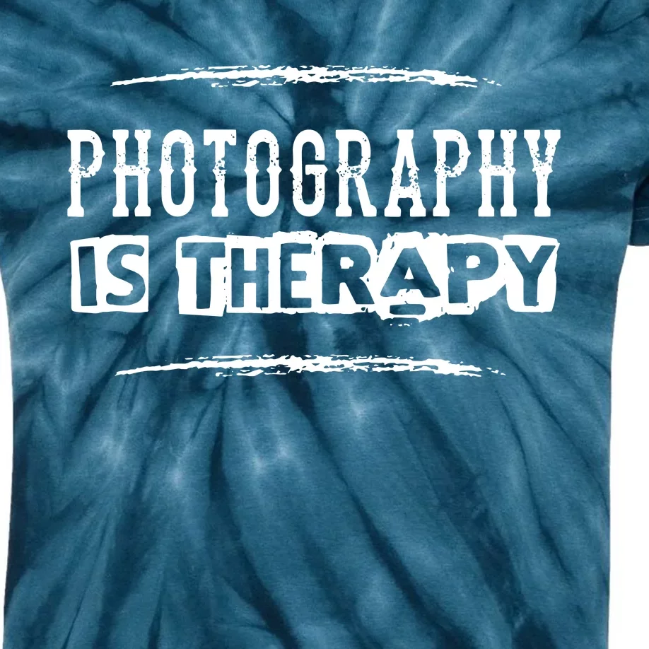 Photography Is Therapy Funny Photographer Saying Kids Tie-Dye T-Shirt