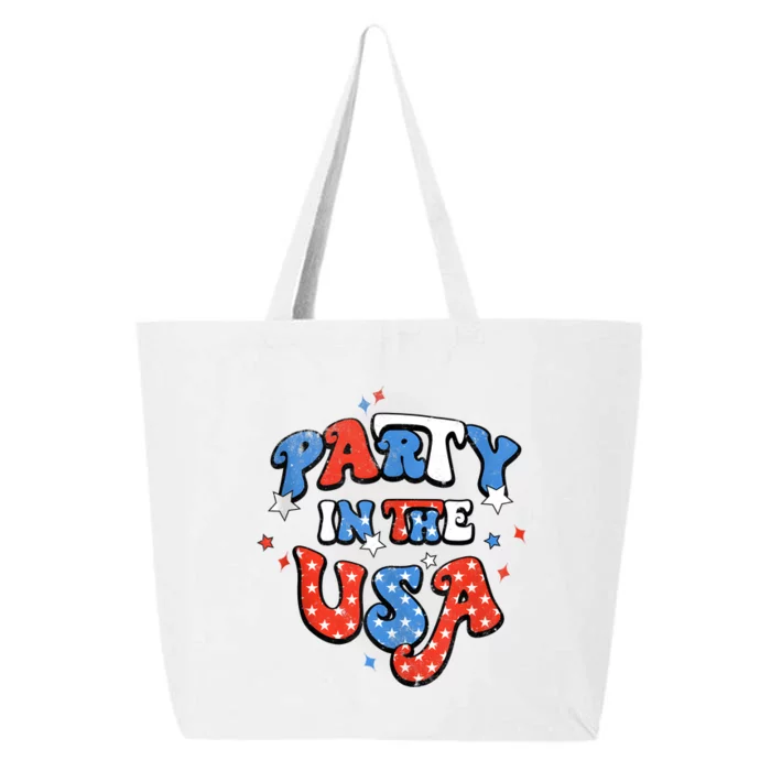 Party In The USA 4th Of July USA Patriotic America 25L Jumbo Tote