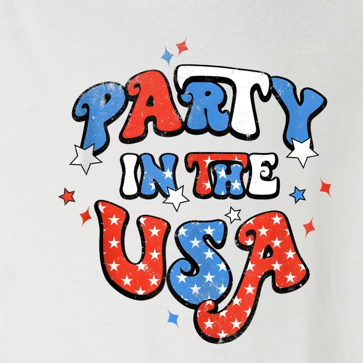 Party In The USA 4th Of July USA Patriotic America Toddler Long Sleeve Shirt