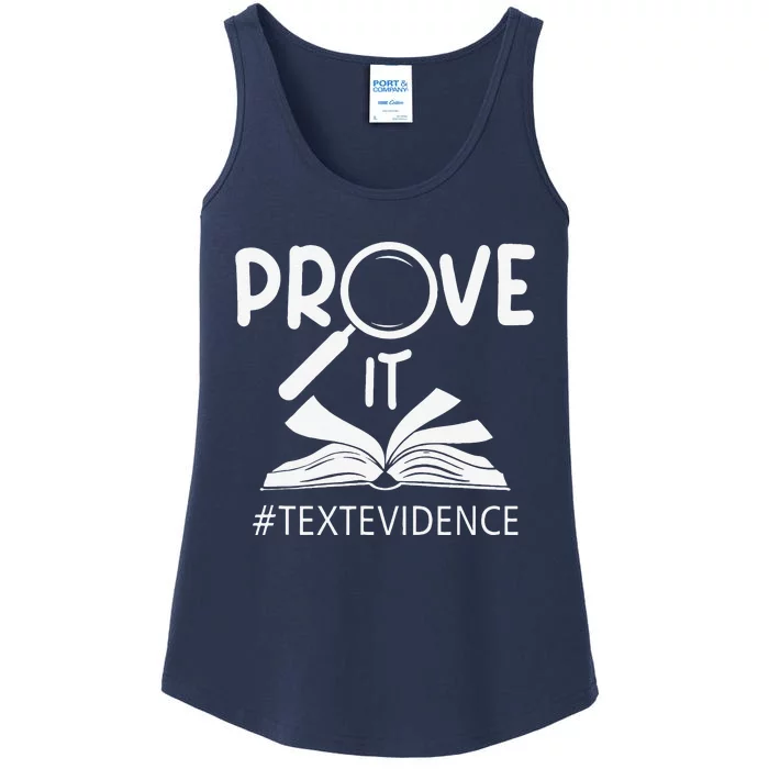 Prove It Text Evidences Reading Teacher First Day Of School Ladies Essential Tank