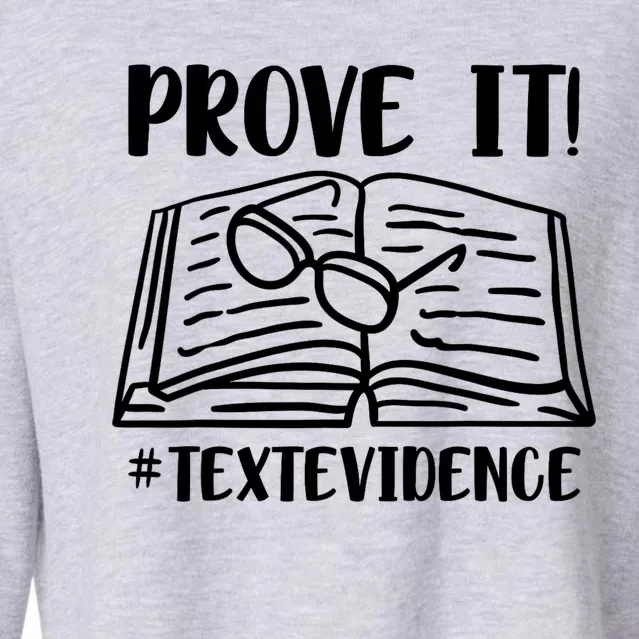 Prove It Text Evidence Cropped Pullover Crew