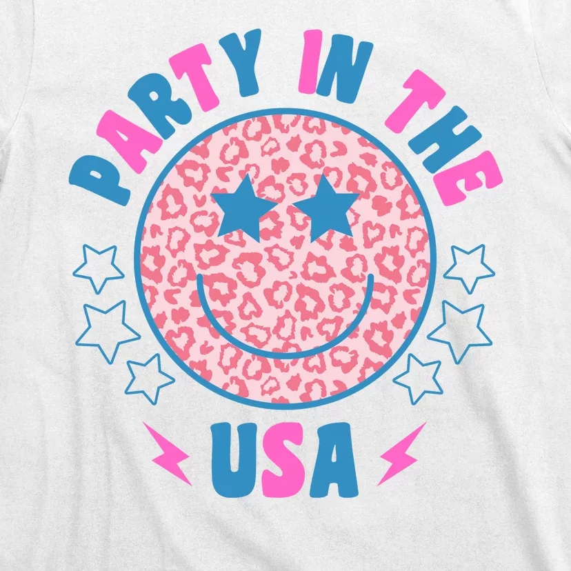 Party In The Usa Retro Star Smile T-Shirt