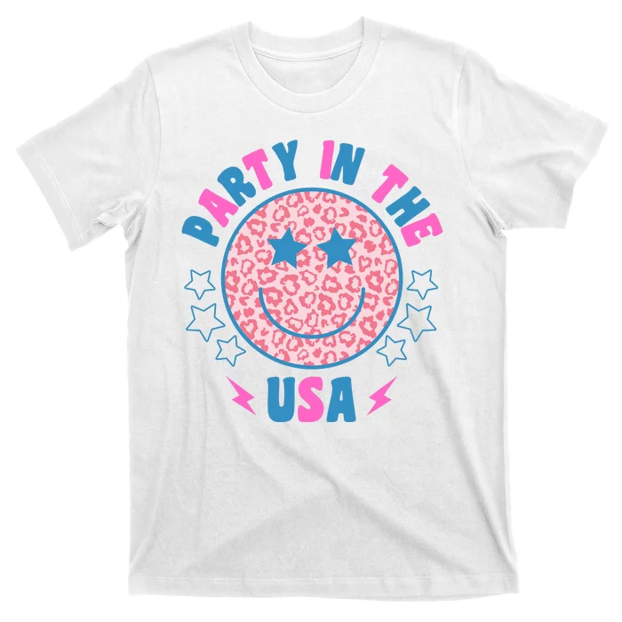 Party In The Usa Retro Star Smile T-Shirt