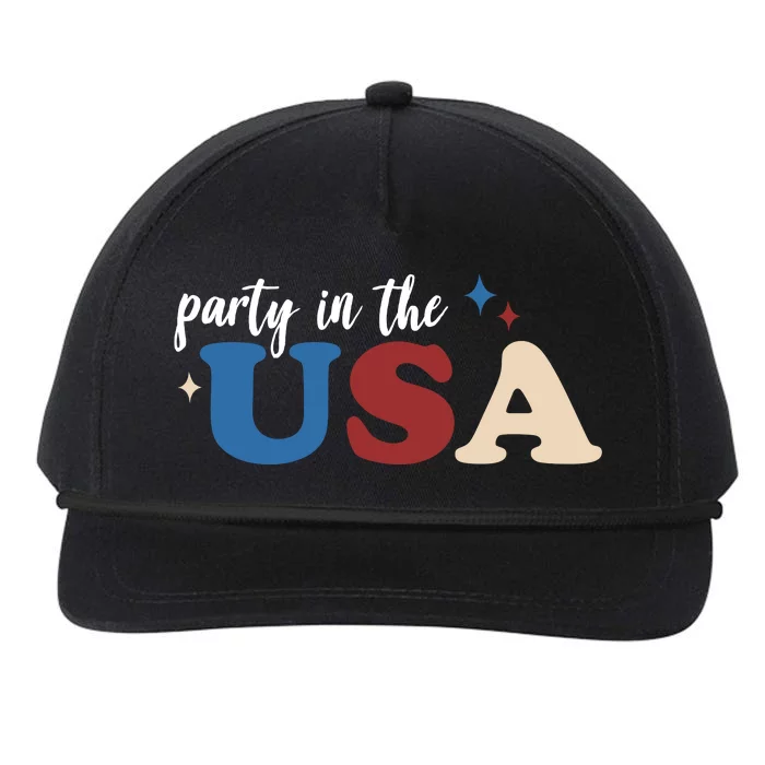 Party In The USA Holiday Festive Snapback Five-Panel Rope Hat