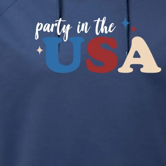 Party In The USA Holiday Festive Performance Fleece Hoodie