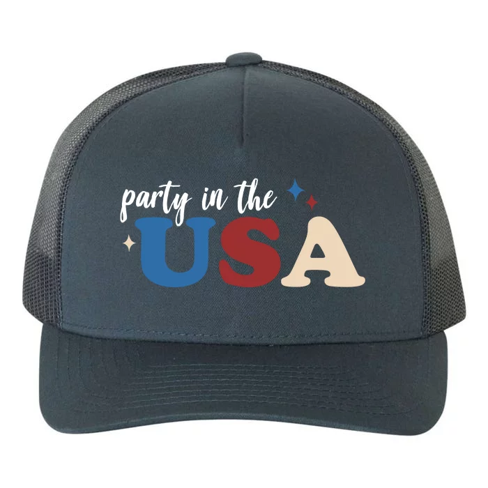 Party In The USA Holiday Festive Yupoong Adult 5-Panel Trucker Hat