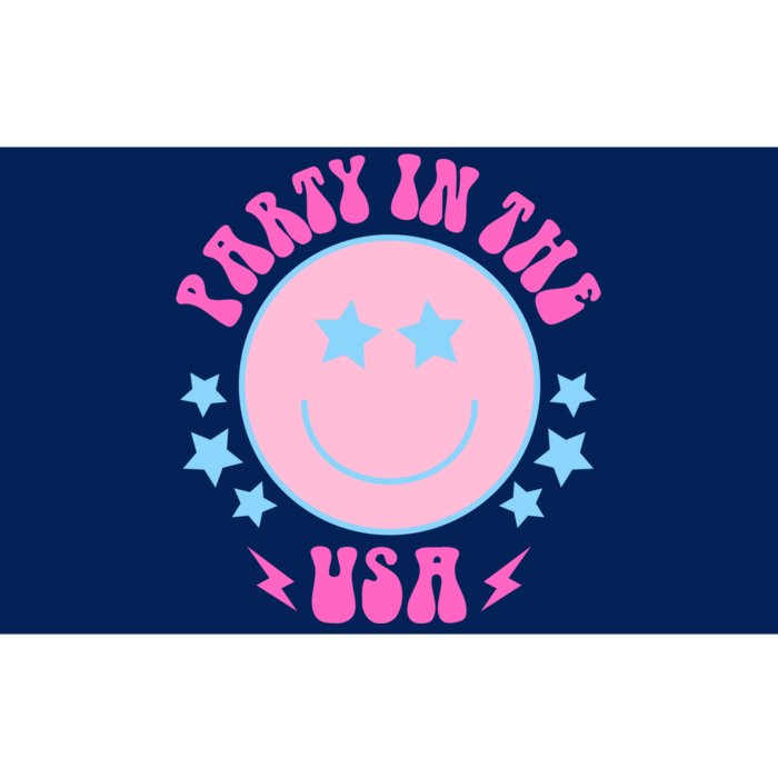 Party In The USA Retro Star Smile Bumper Sticker