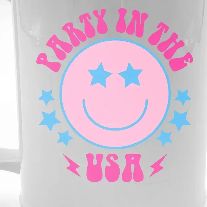 Party In The USA Retro Star Smile Front & Back Beer Stein