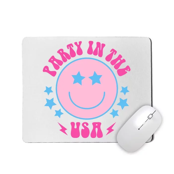 Party In The USA Retro Star Smile Mousepad