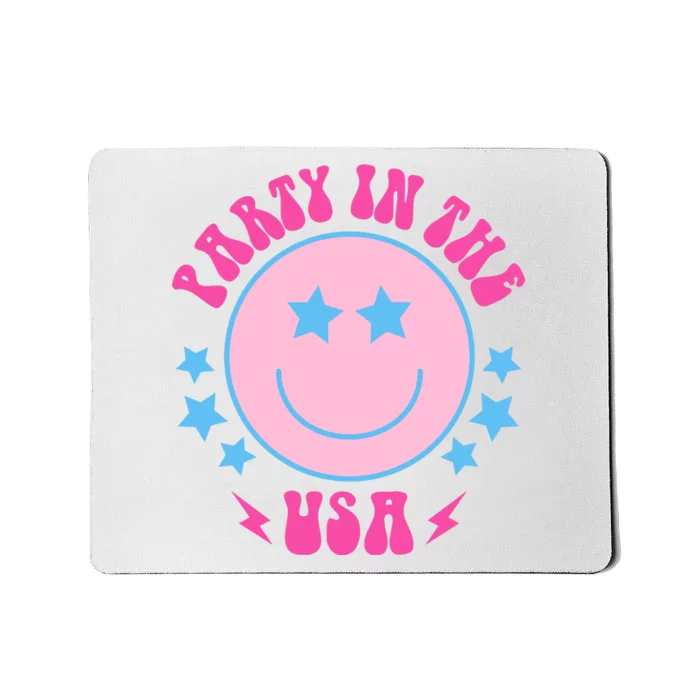 Party In The USA Retro Star Smile Mousepad