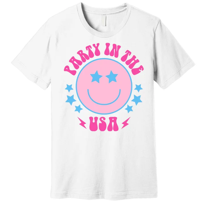 Party In The USA Retro Star Smile Premium T-Shirt