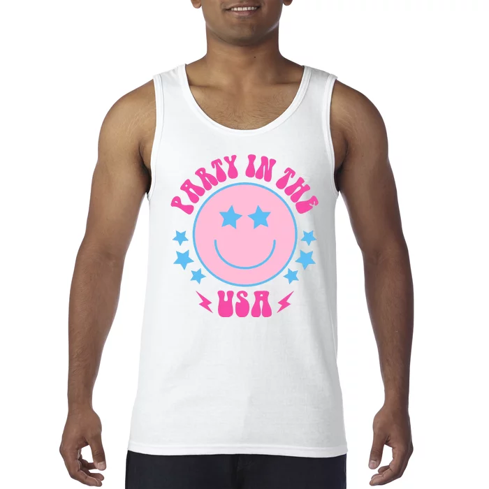 Party In The USA Retro Star Smile Tank Top