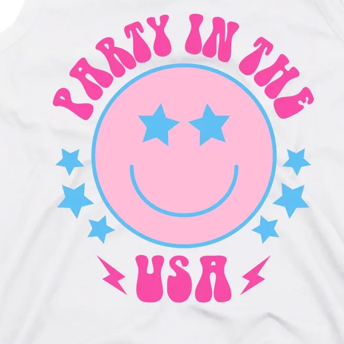 Party In The USA Retro Star Smile Tank Top