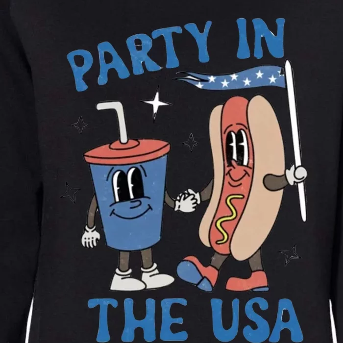 Party In The Usa Womens California Wash Sweatshirt