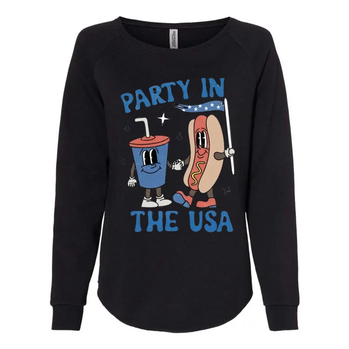 Party In The Usa Womens California Wash Sweatshirt