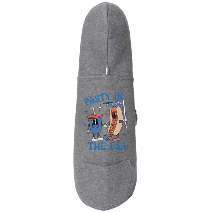 Party In The Usa Doggie 3-End Fleece Hoodie