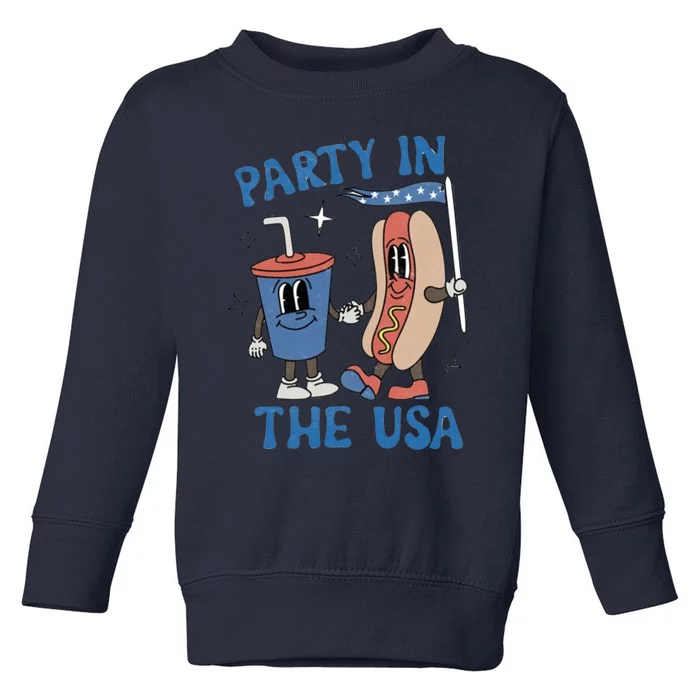 Party In The Usa Toddler Sweatshirt