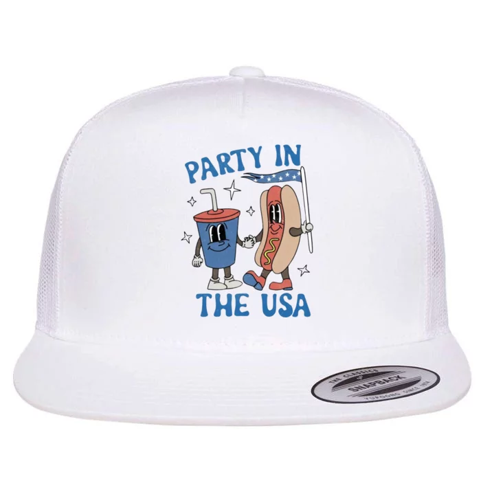 Party In The Usa Flat Bill Trucker Hat