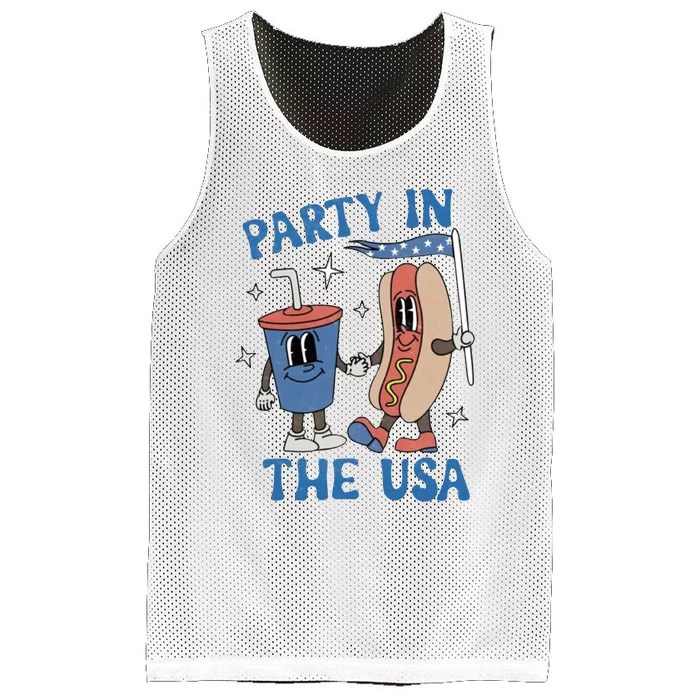 Party In The Usa Mesh Reversible Basketball Jersey Tank