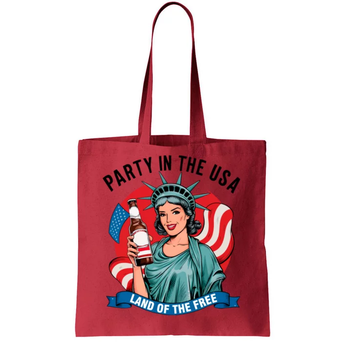 Party In The Usa Land Of The Free 4th Of July Tote Bag