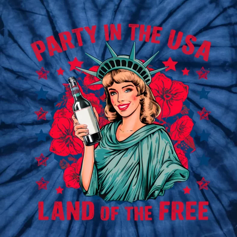 Party In The Usa Land Of The Free Tie-Dye T-Shirt