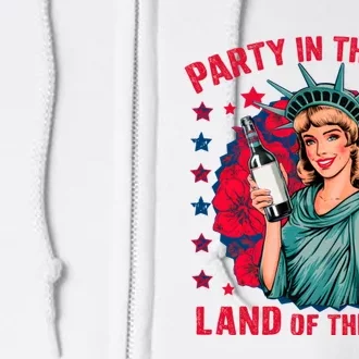 Party In The Usa Land Of The Free Full Zip Hoodie