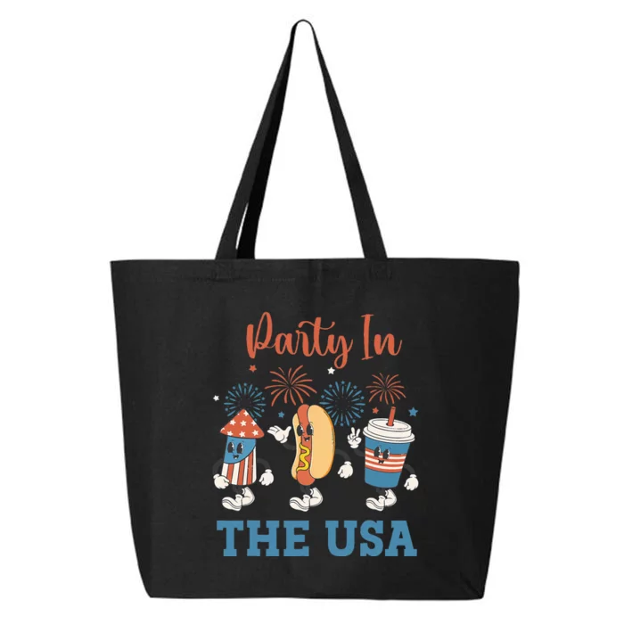 Party In The USA 4th Of July Funny Party USA Summer Family 25L Jumbo Tote