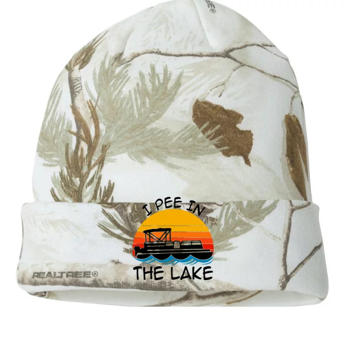 Pee In The Lake Retro Boating Kati - 12in Camo Beanie