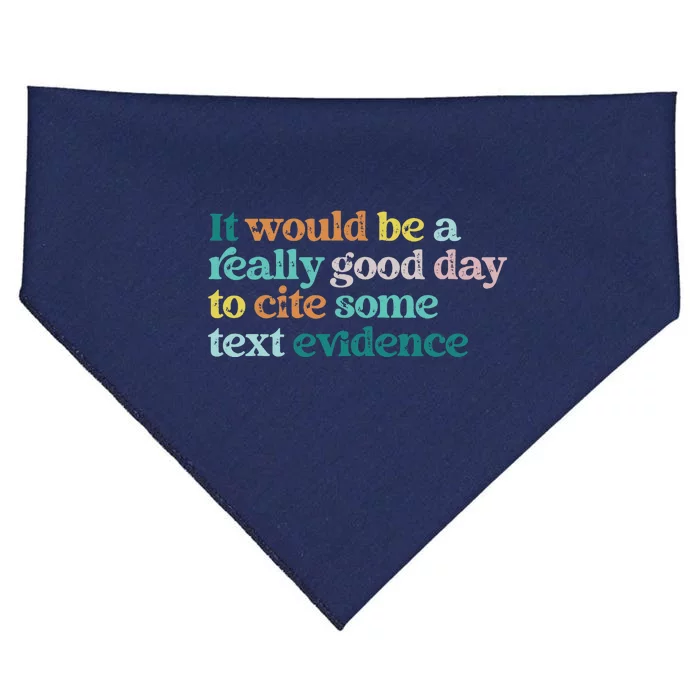 Prove It Text Funny Cite Your Evidence For Student Teachers USA-Made Doggie Bandana