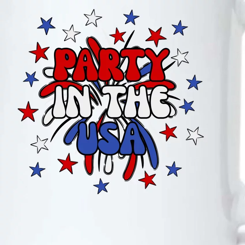 Party In The Usa Festive 4th Of July Celebration Black Color Changing Mug