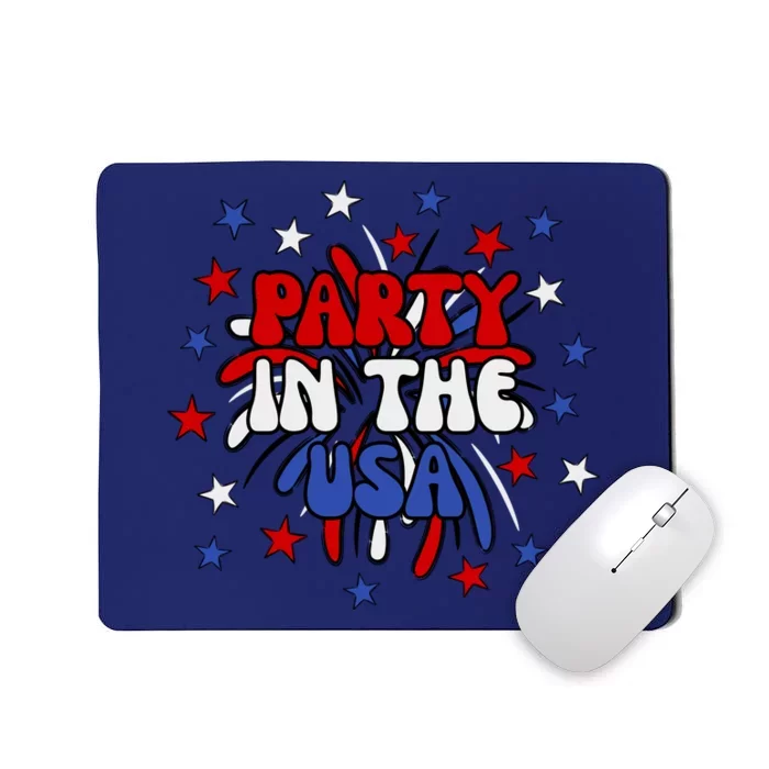 Party In The Usa Festive 4th Of July Celebration Mousepad