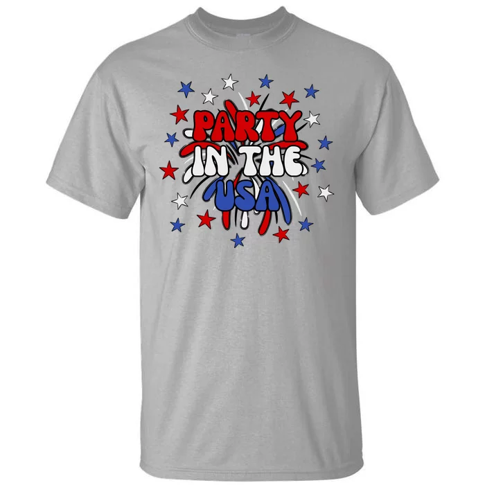 Party In The Usa Festive 4th Of July Celebration Tall T-Shirt