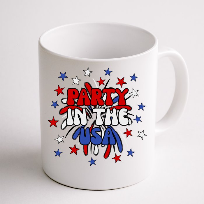 Party In The Usa Festive 4th Of July Celebration Front & Back Coffee Mug