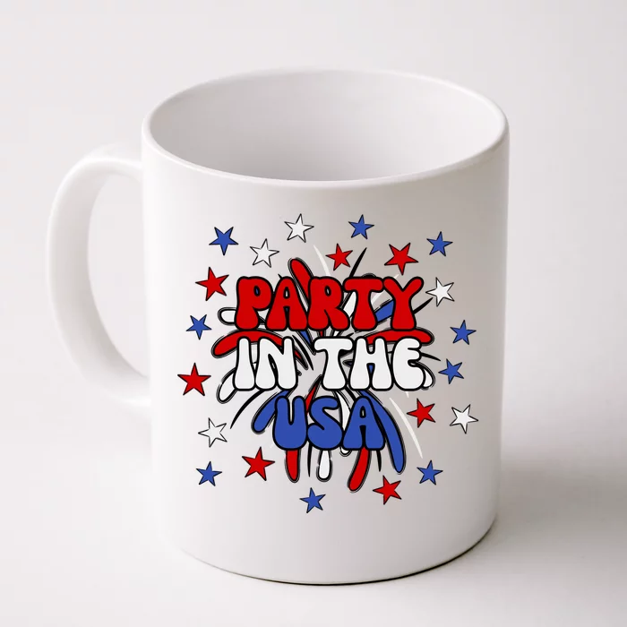 Party In The Usa Festive 4th Of July Celebration Front & Back Coffee Mug