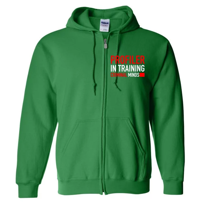 Profiler In Training Full Zip Hoodie