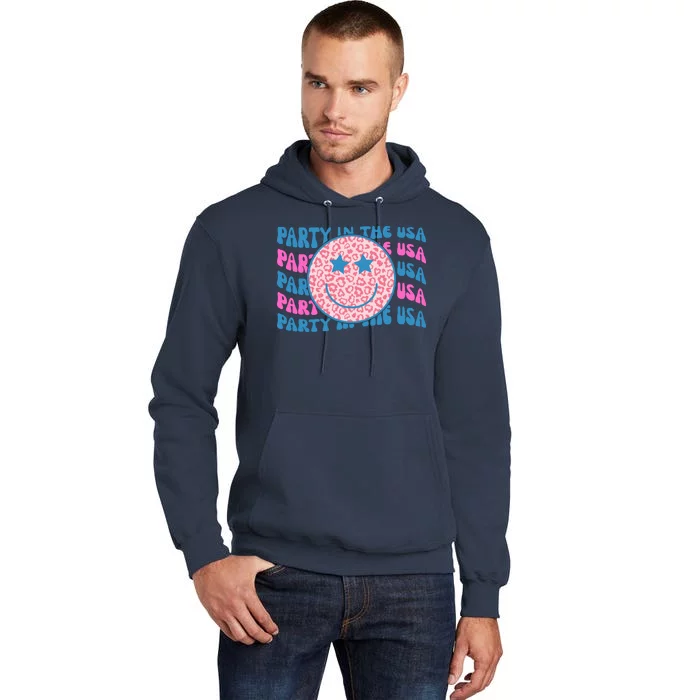 Party In The Usa Retro Smile Groovy Tall Hoodie