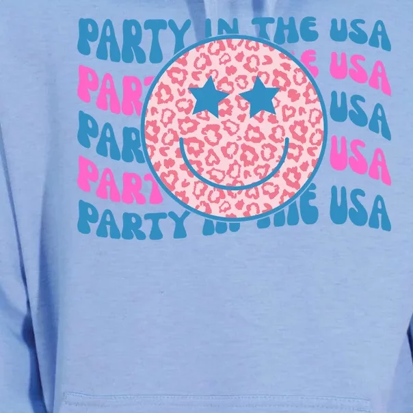 Party In The Usa Retro Smile Groovy Unisex Surf Hoodie