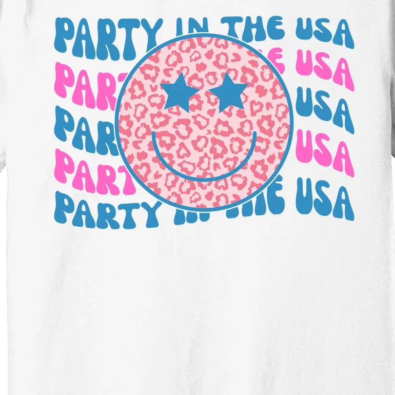 Party In The Usa Retro Smile Groovy Premium T-Shirt