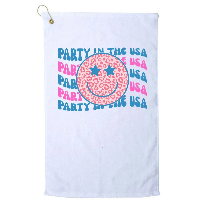 Party In The Usa Retro Smile Groovy Platinum Collection Golf Towel