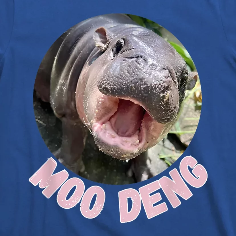 Pig In Thai Hippopotamus Cute Baby Hippo Moo Deng Bouncy Gift T-Shirt