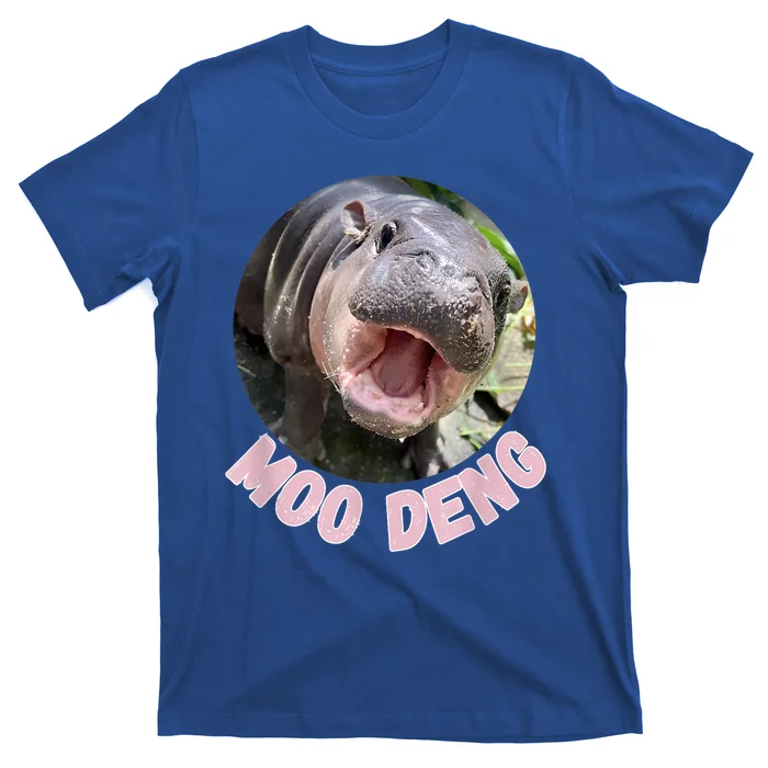 Pig In Thai Hippopotamus Cute Baby Hippo Moo Deng Bouncy Gift T-Shirt