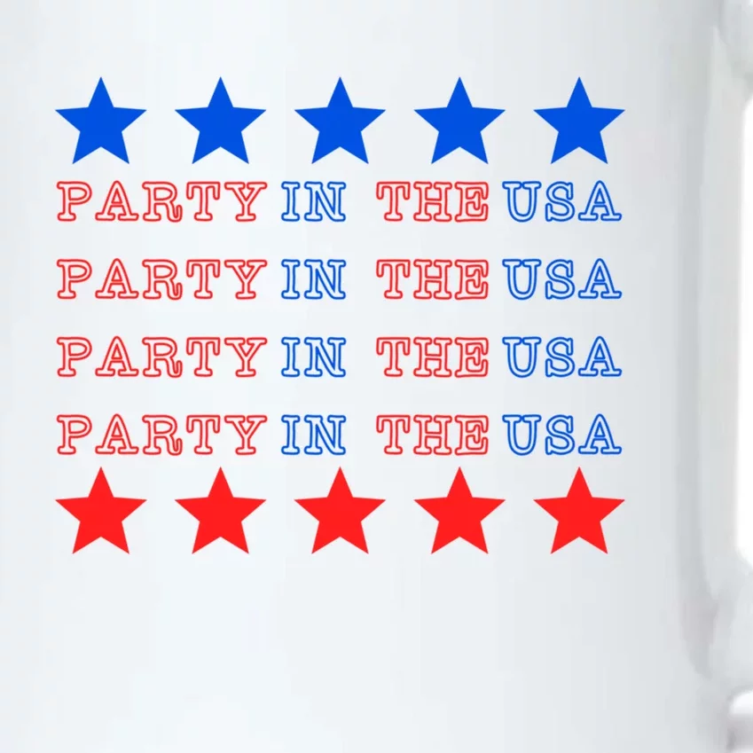 Party In The Usa Gift Black Color Changing Mug