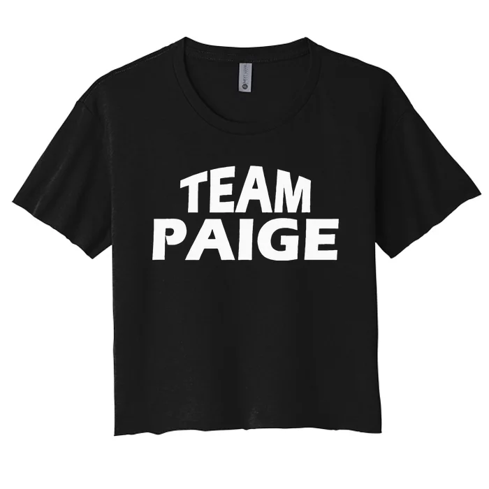 Paige Is The Name Funny Team Paige Women's Crop Top Tee